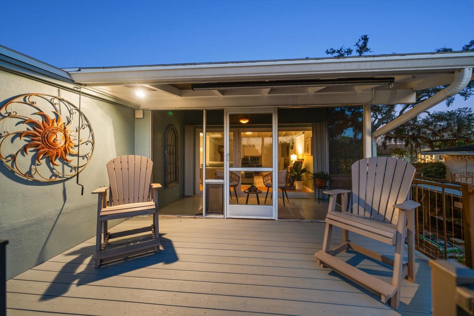Enjoy the sunsets and the moon rises on one of your private decks!
