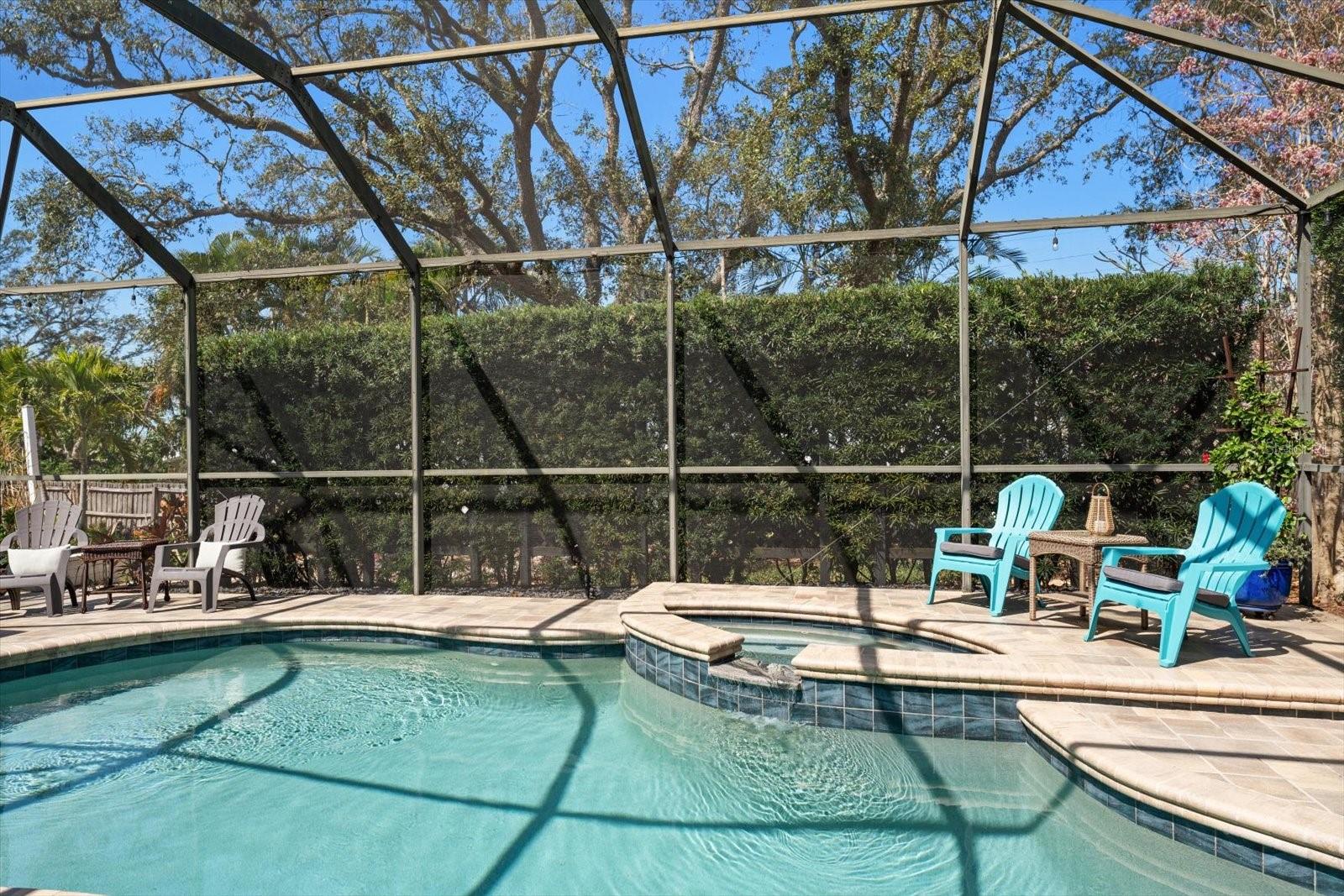 Pool time every day in the heated pool and spa! Sunbathe in privacy!