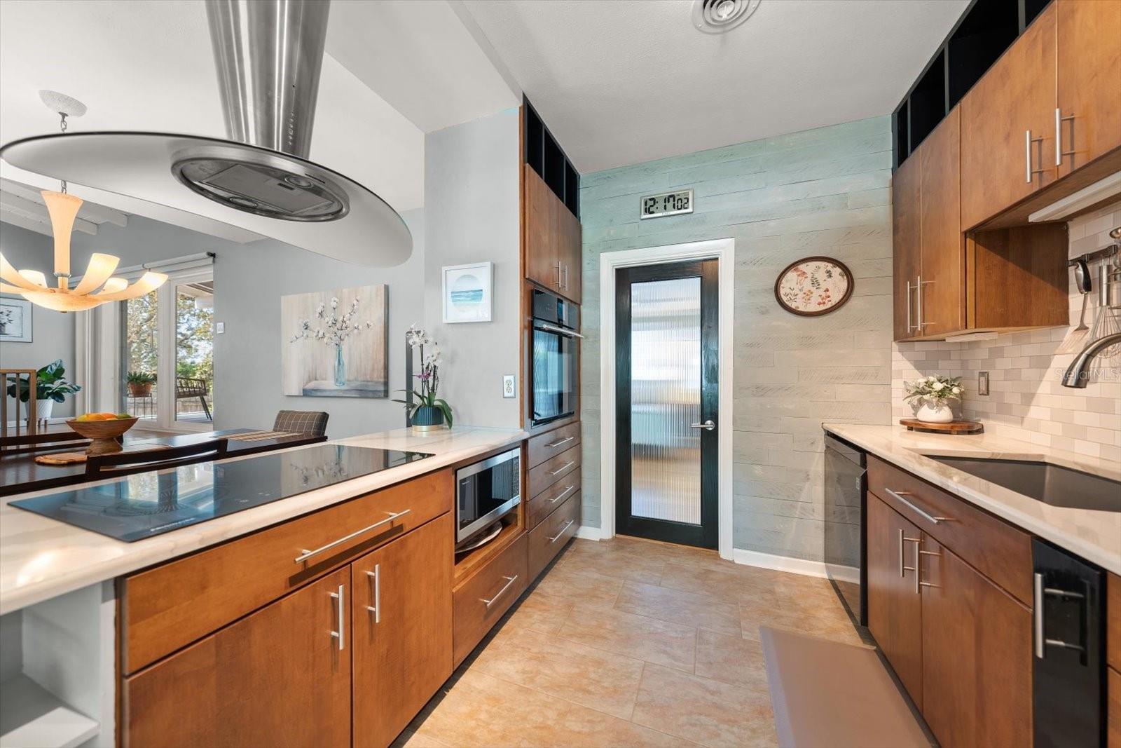 Beautifully updated kitchen with clean contemporary lines.