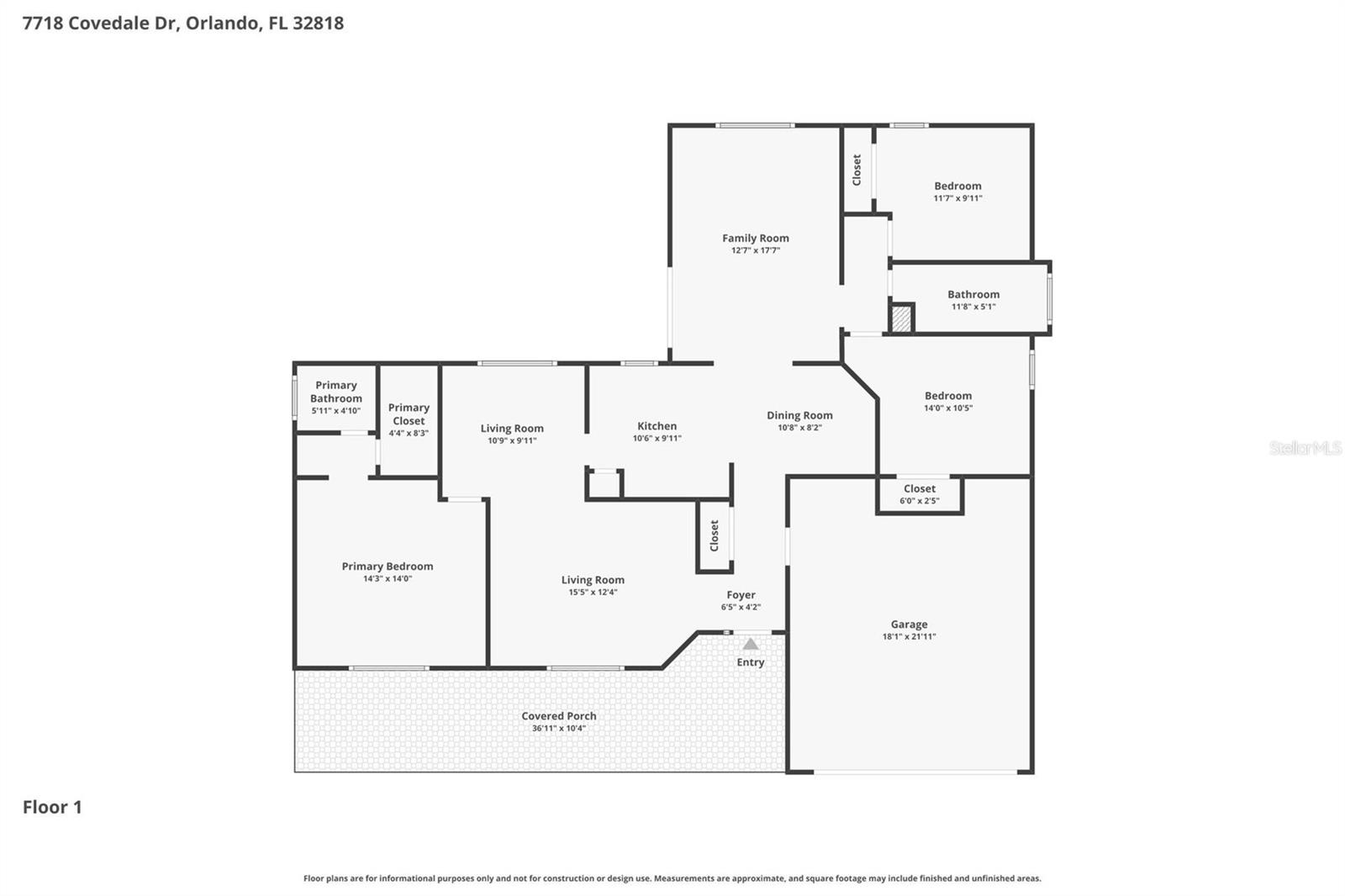 7718 COVEDALE DR, ORLANDO, FL, 32818