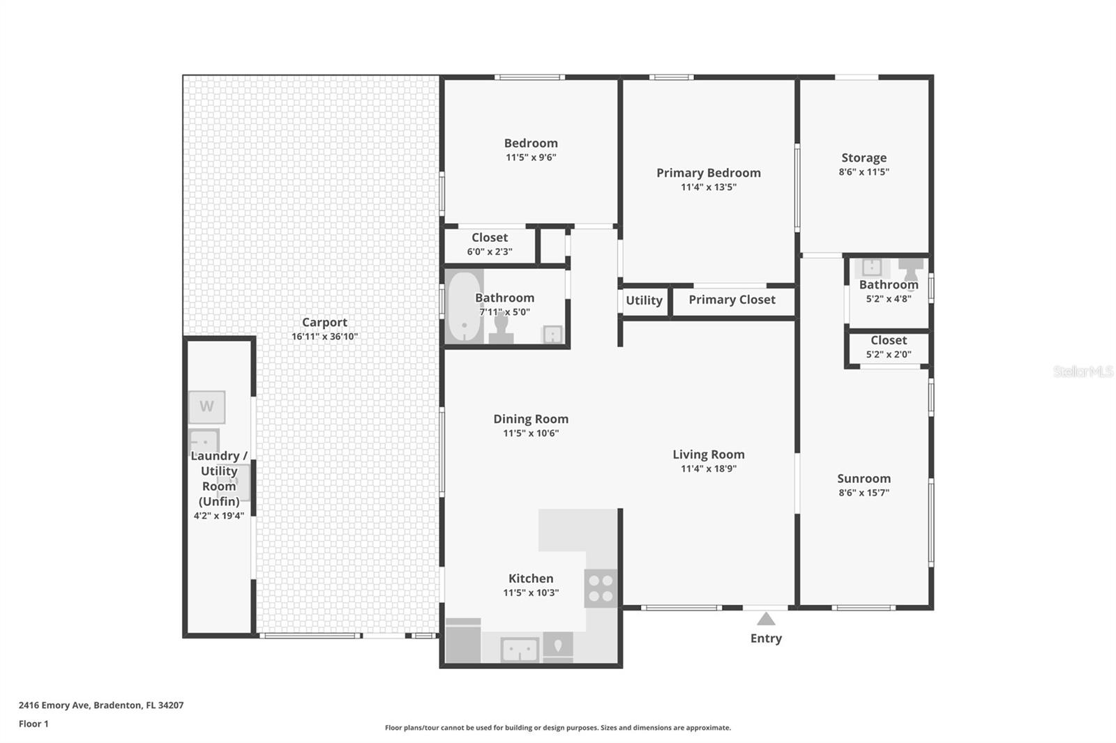 2416 EMORY AVE, BRADENTON, FL, 34207