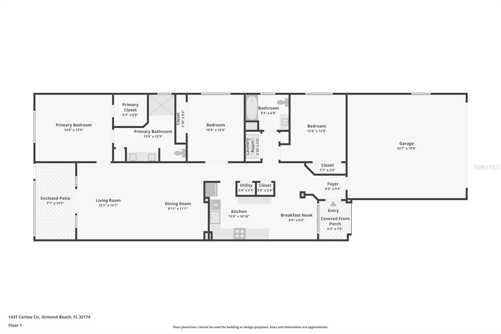 1437 CARLOW CIR, ORMOND BEACH, FL, 32174