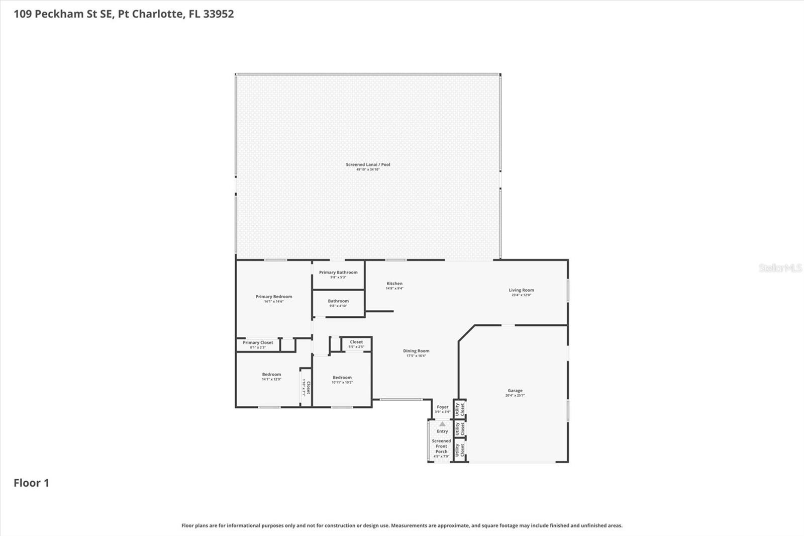 109 PECKHAM ST SE, PORT CHARLOTTE, FL, 33952