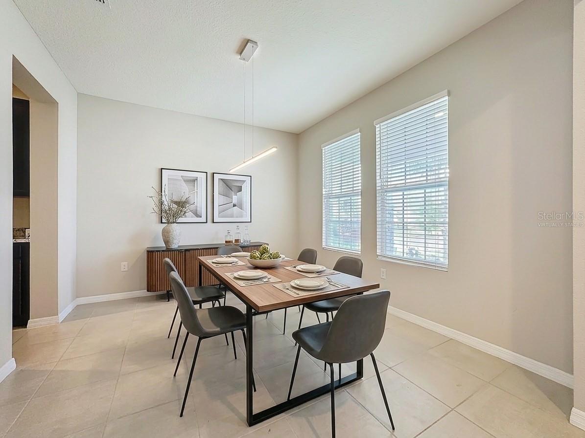 Virtually Staged Dining Room