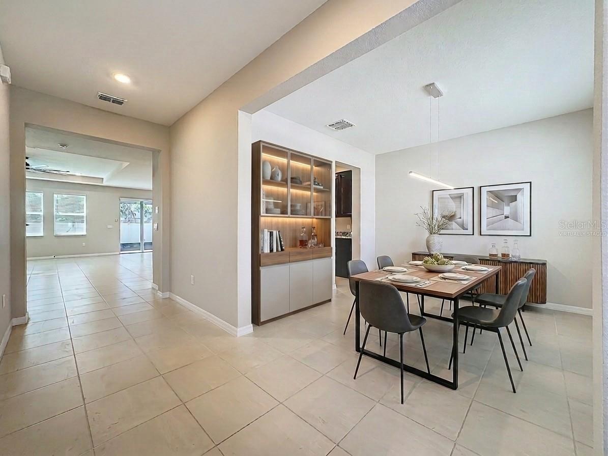 Virtually Staged Dining Room