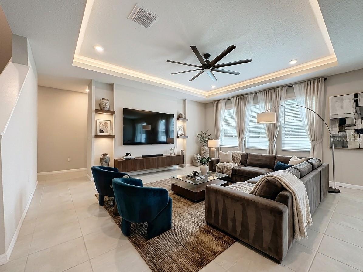 Virtually Staged Great Room