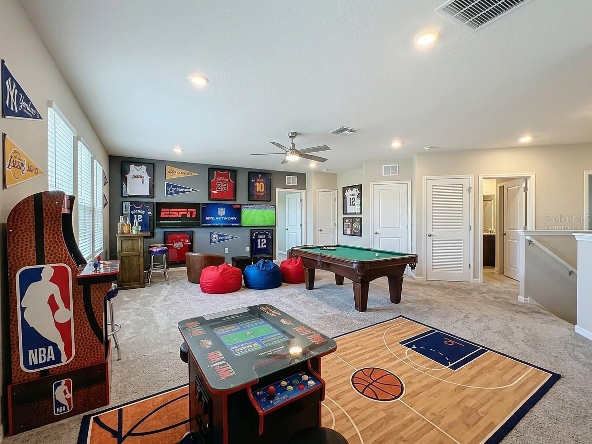 Virtually Staged Loft Area