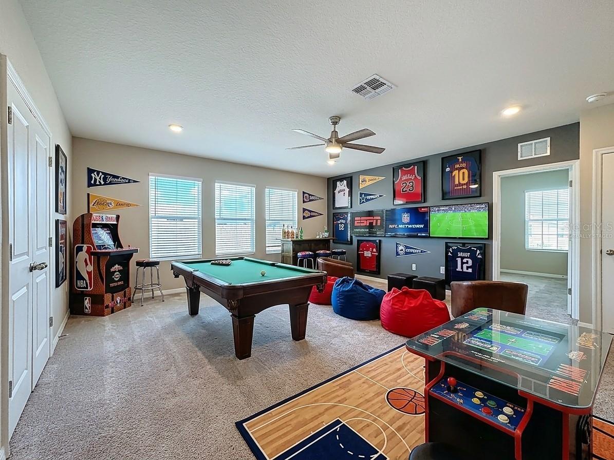 Virtually Staged Loft Area