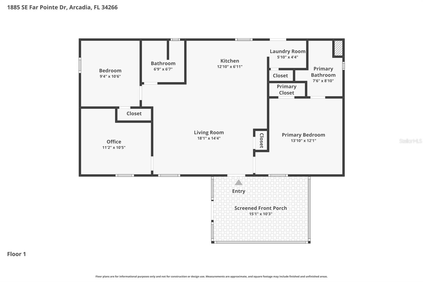 1885 SE FAR POINTE DR, ARCADIA, FL, 34266