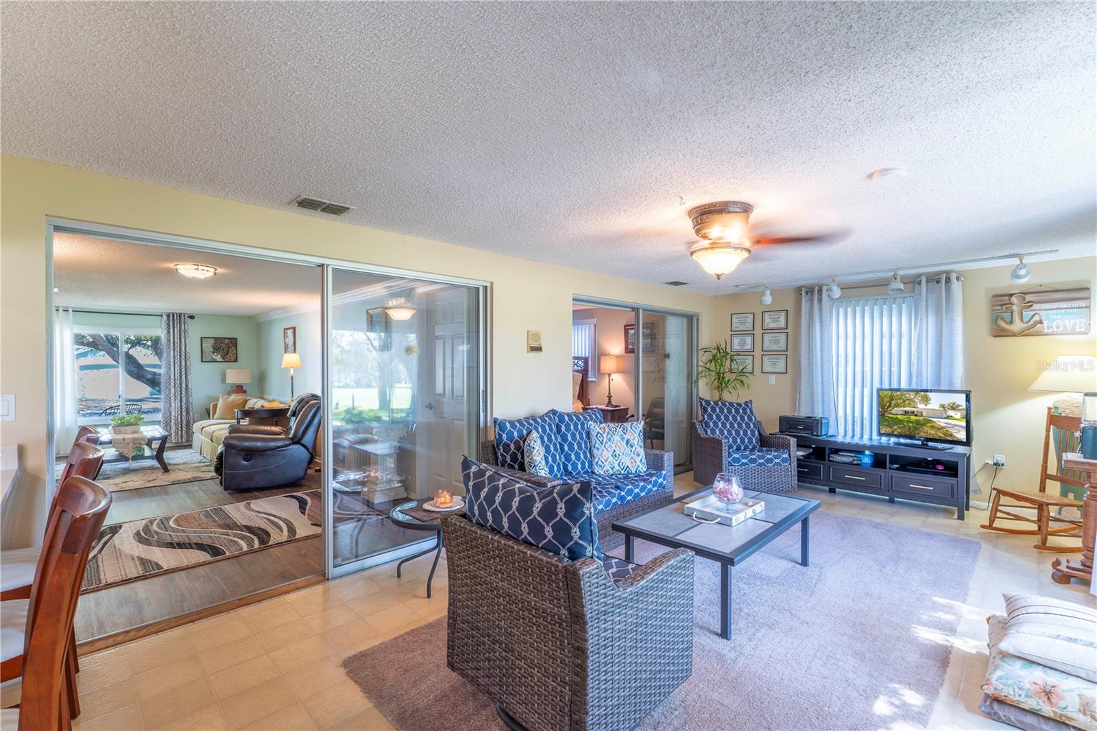 Family room with easy flow to the main living area or to the screened-in Lanai.