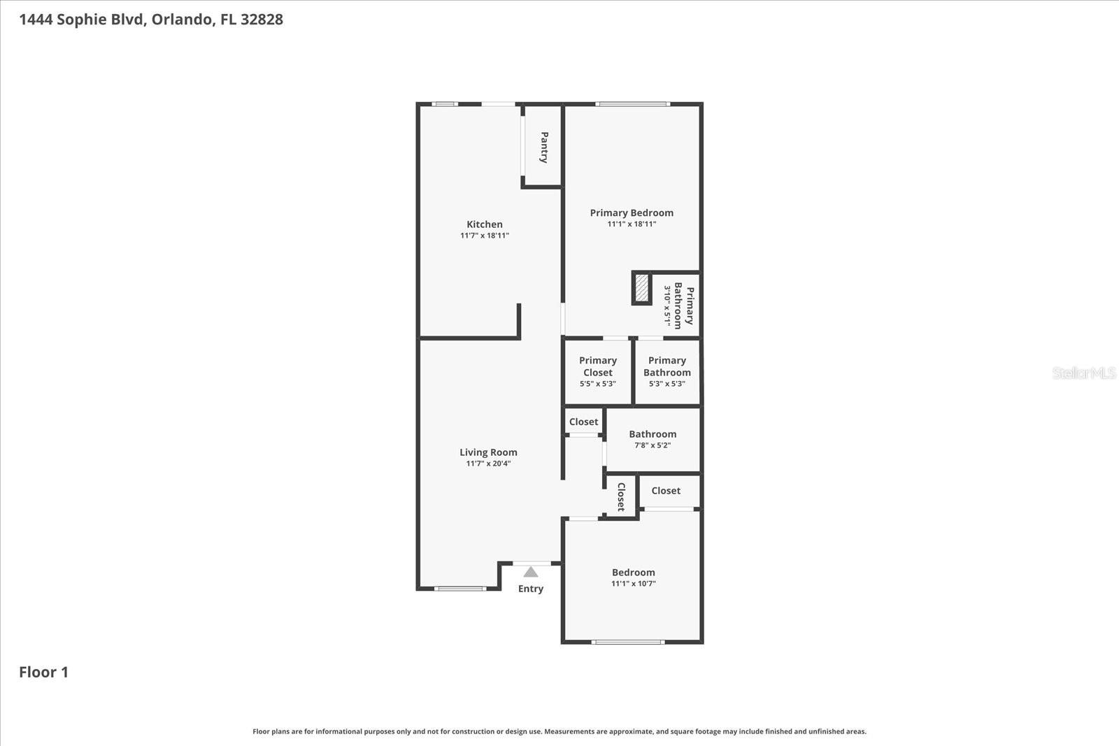 1444 SOPHIE BLVD, ORLANDO, FL, 32828