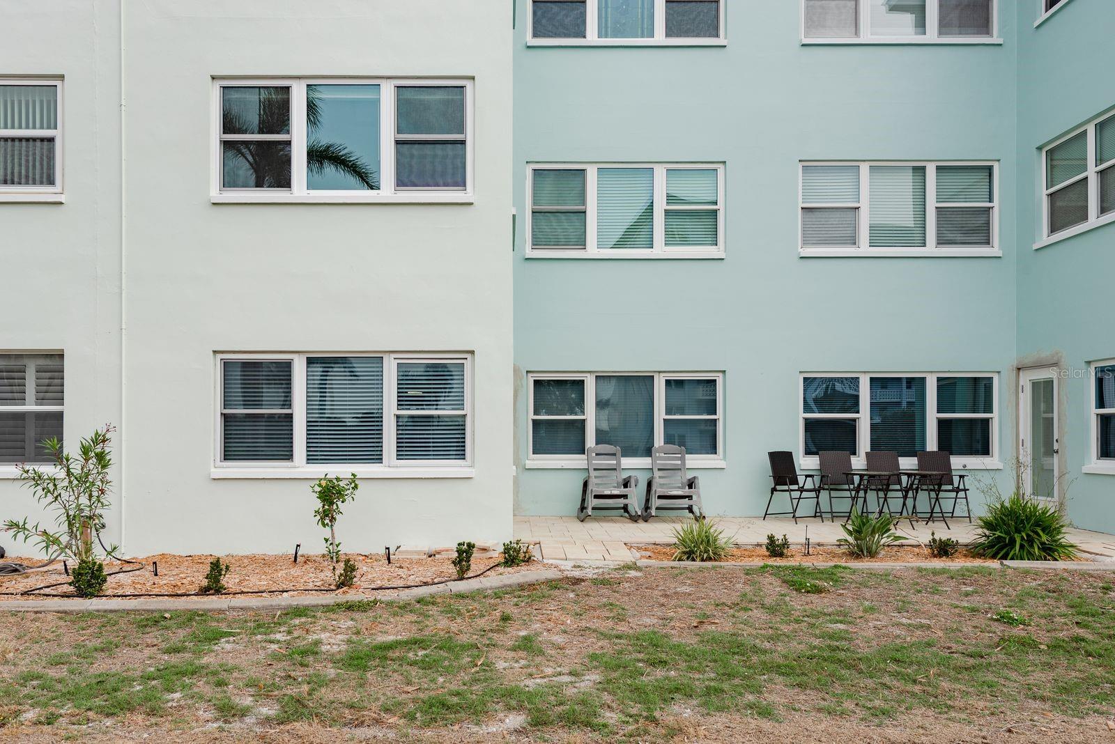 Patio space perfect for enjoying evening sunsets