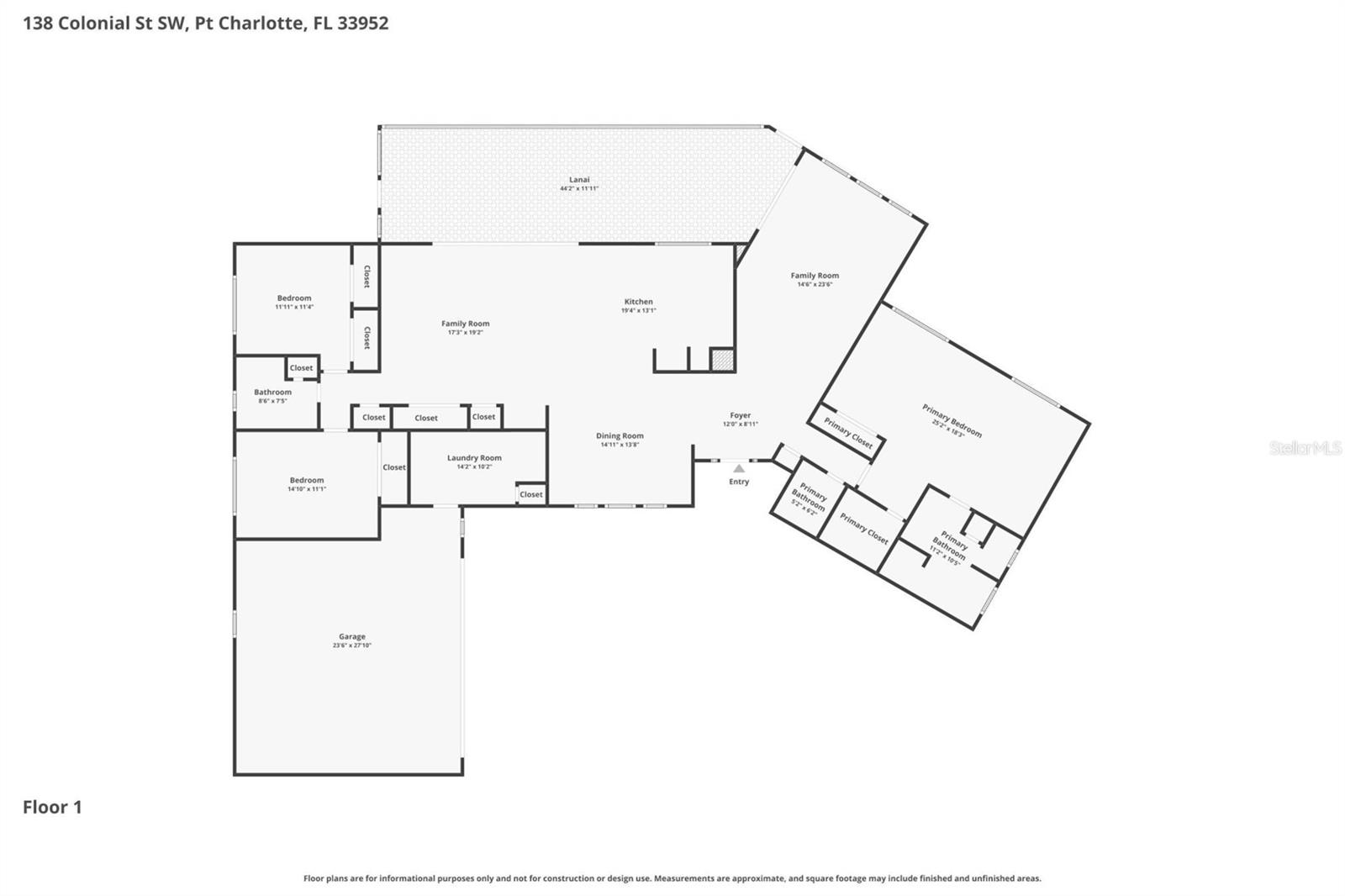 138 COLONIAL ST SW, PORT CHARLOTTE, FL, 33952