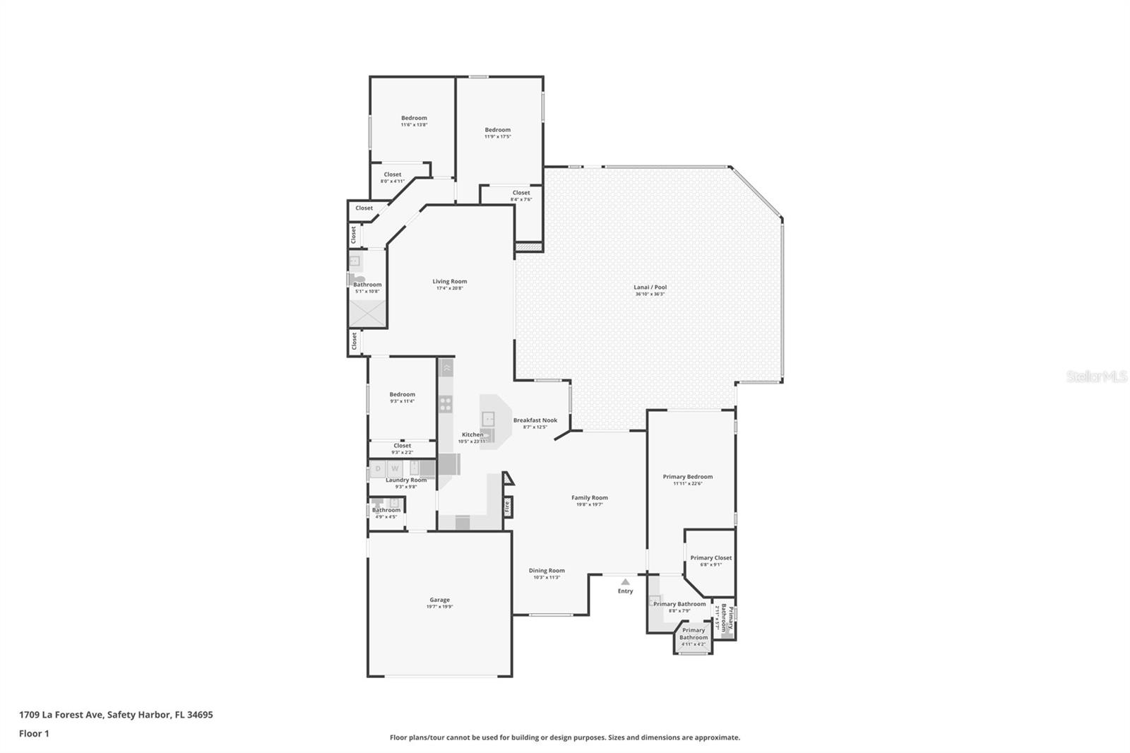 1709 LA FOREST AVE, SAFETY HARBOR, FL, 34695