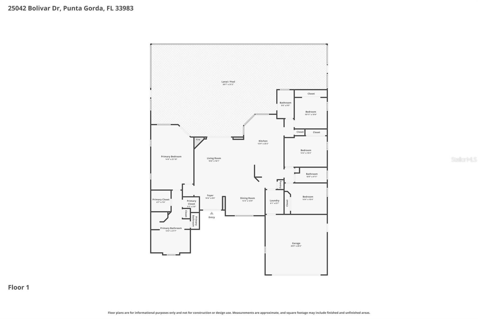 25042 BOLIVAR DR, PUNTA GORDA, FL, 33983