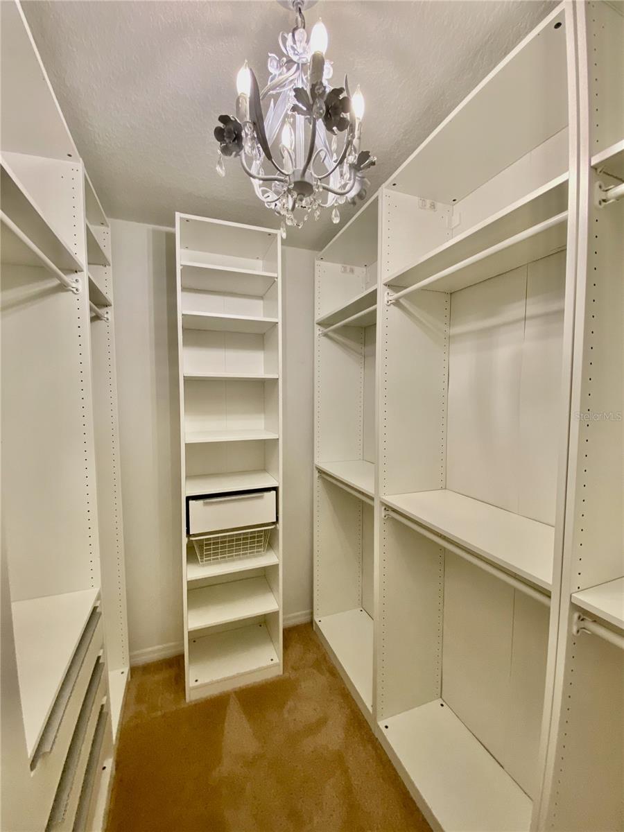 2nd Master Closet w/built Ins