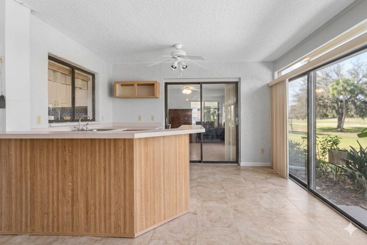 Enclosed Lanai off of Living Room Virtually Altered