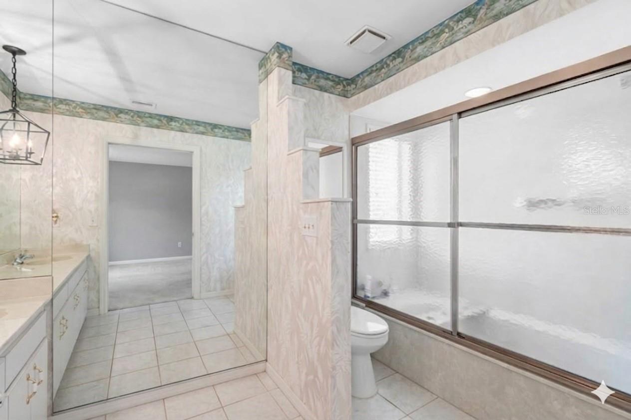 Primary Bathroom Virtually Altered