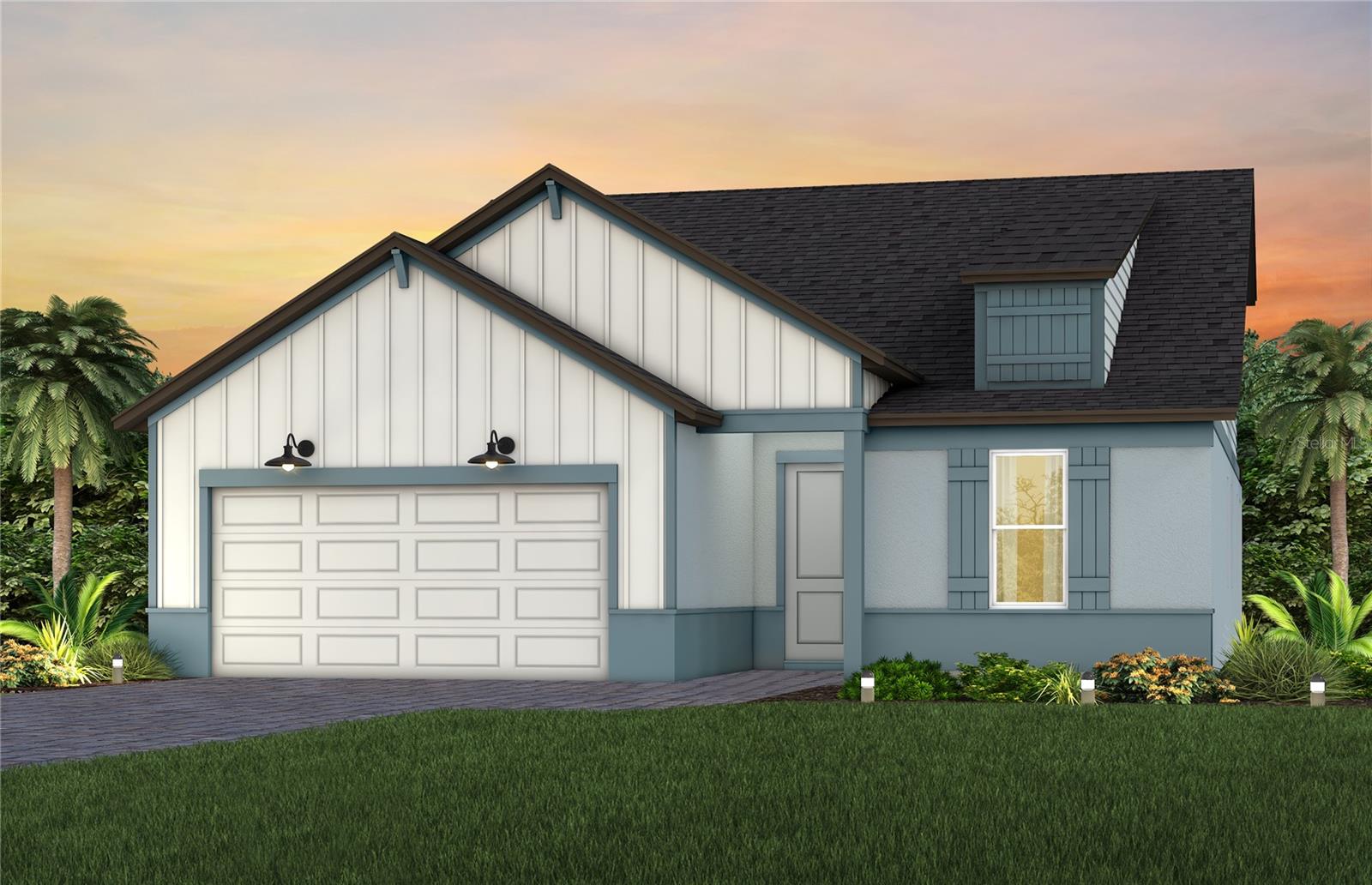 Exterior Rendering, Elevation FH2