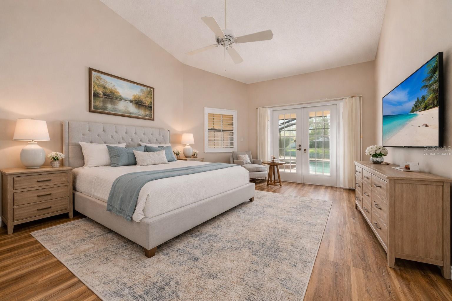 Virtually Staged Primary Bedroom