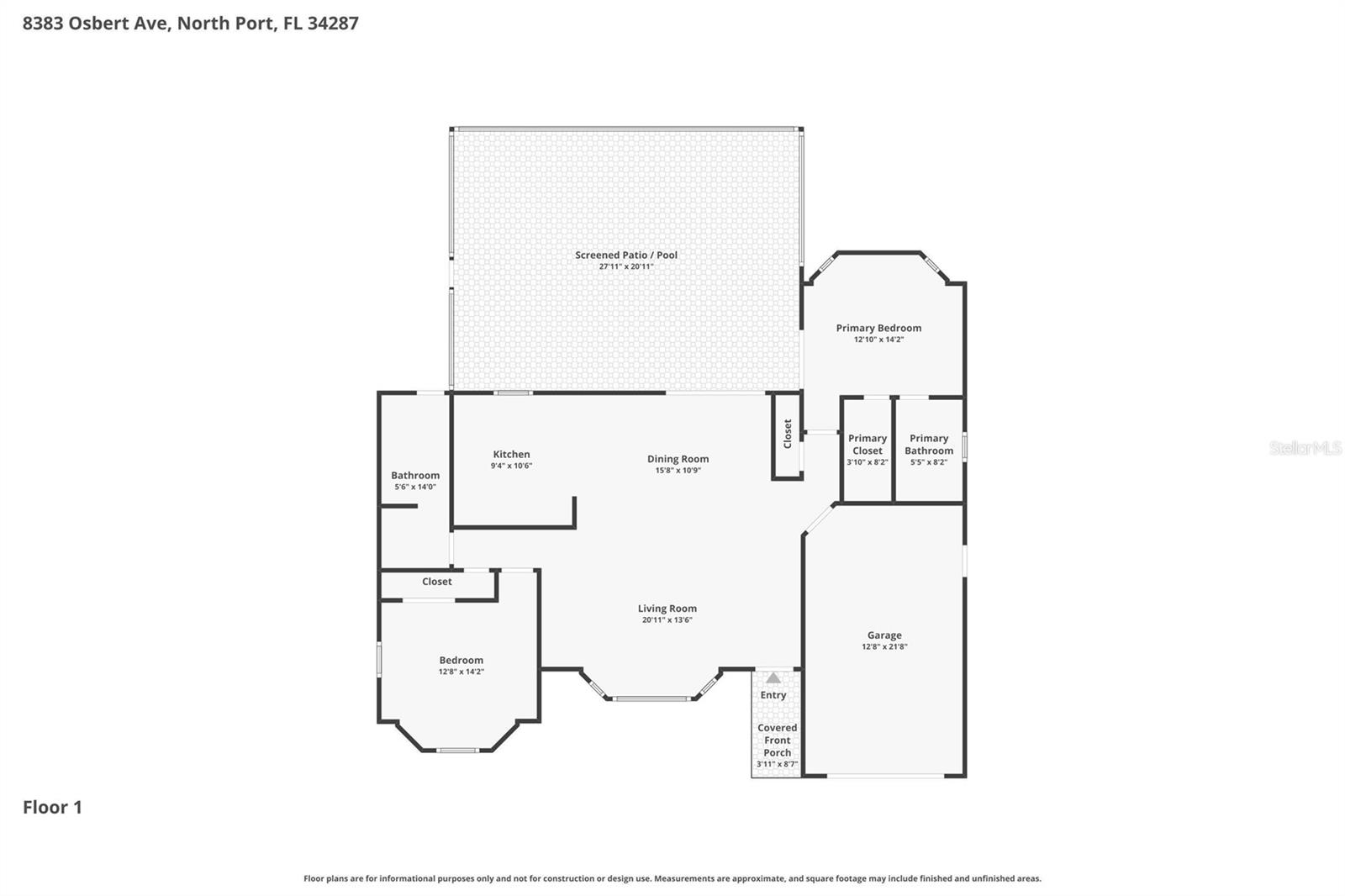 8383 OSBERT AVE, NORTH PORT, FL, 34287