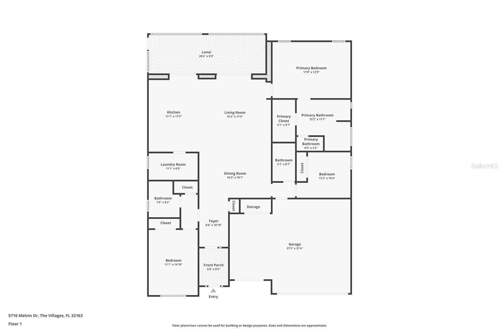 5716 MELVIN DR, THE VILLAGES, FL, 32163