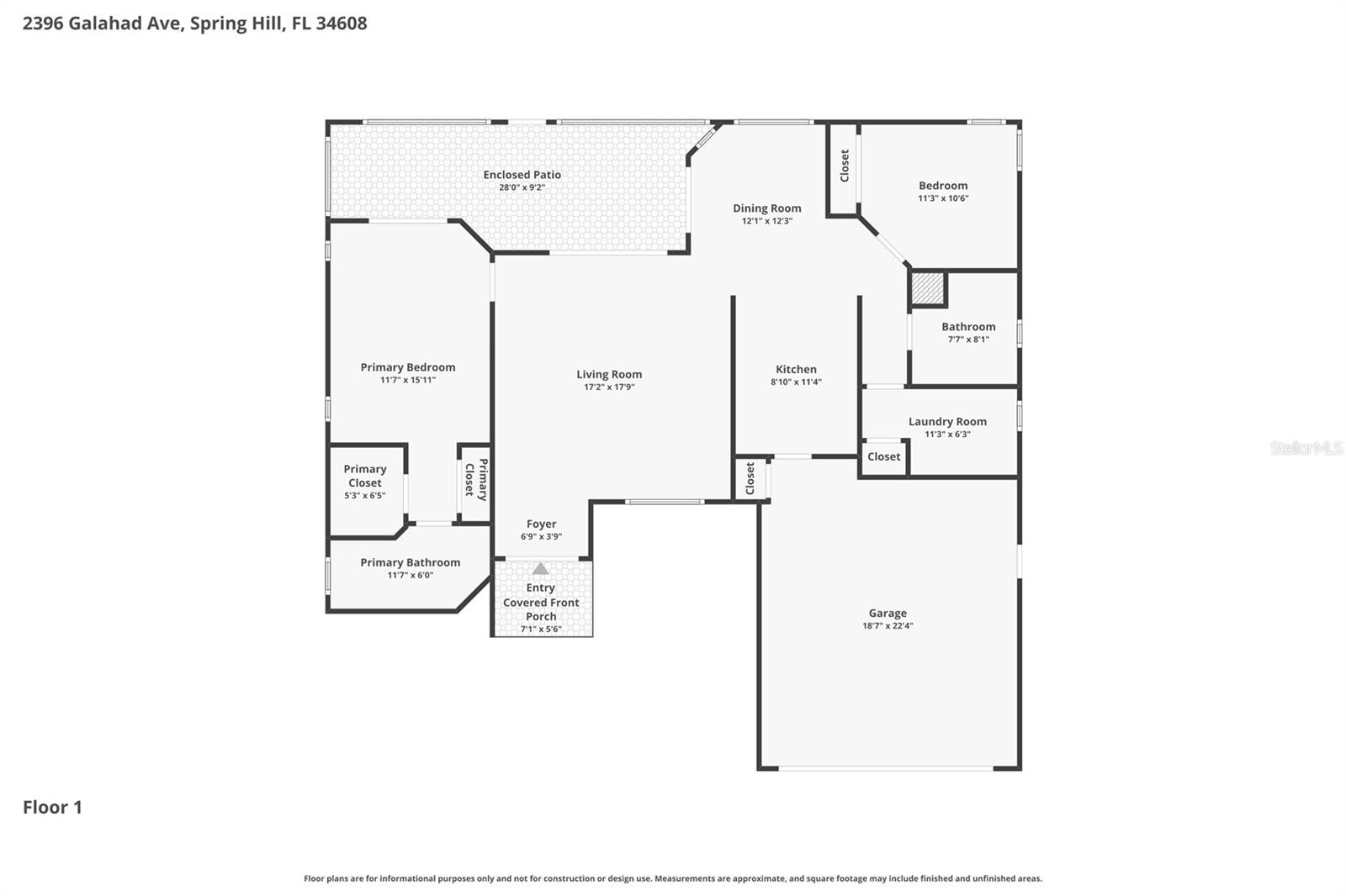 2396 GALAHAD AVE, SPRING HILL, FL, 34608