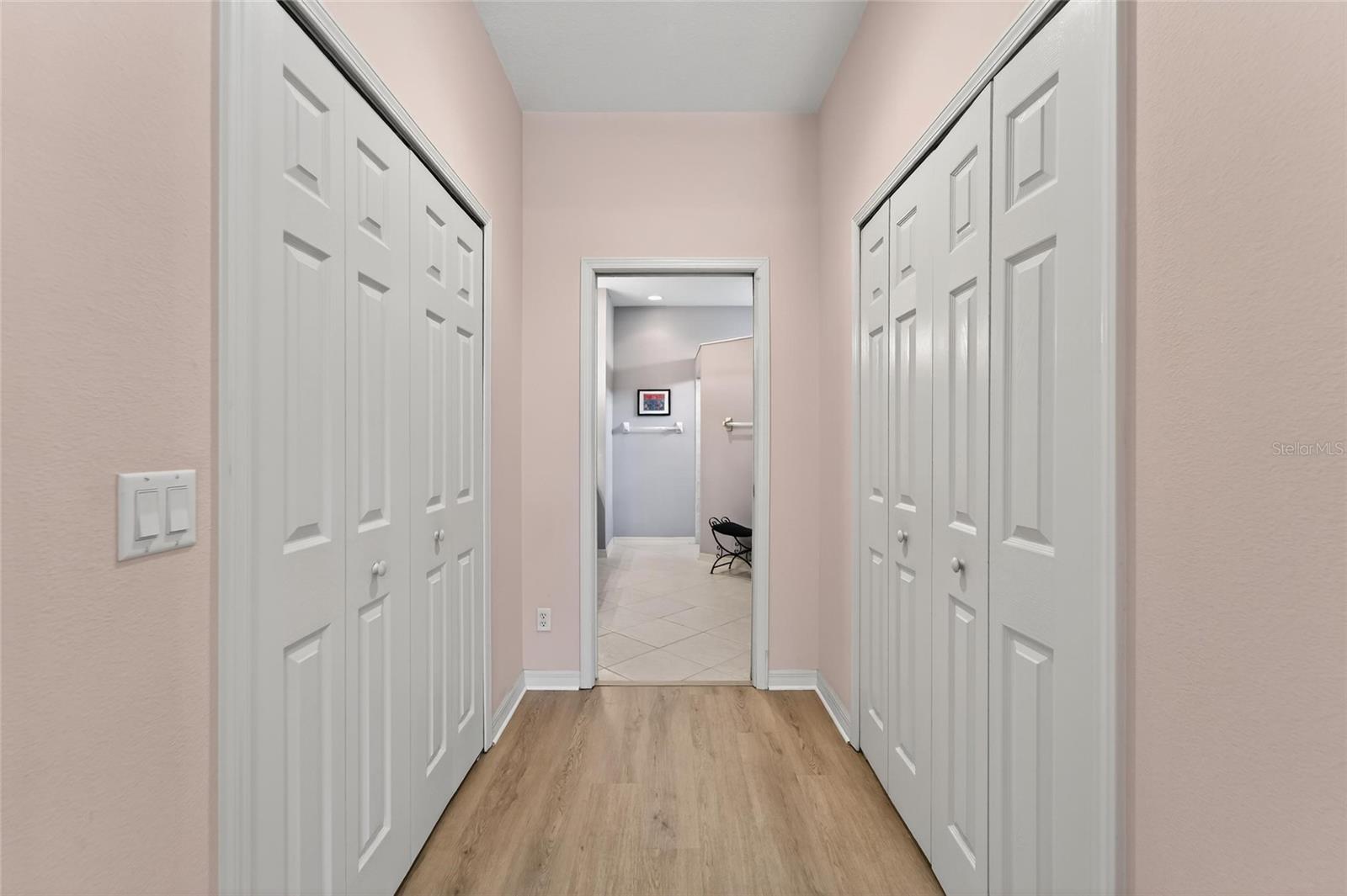 Primary bedroom closets