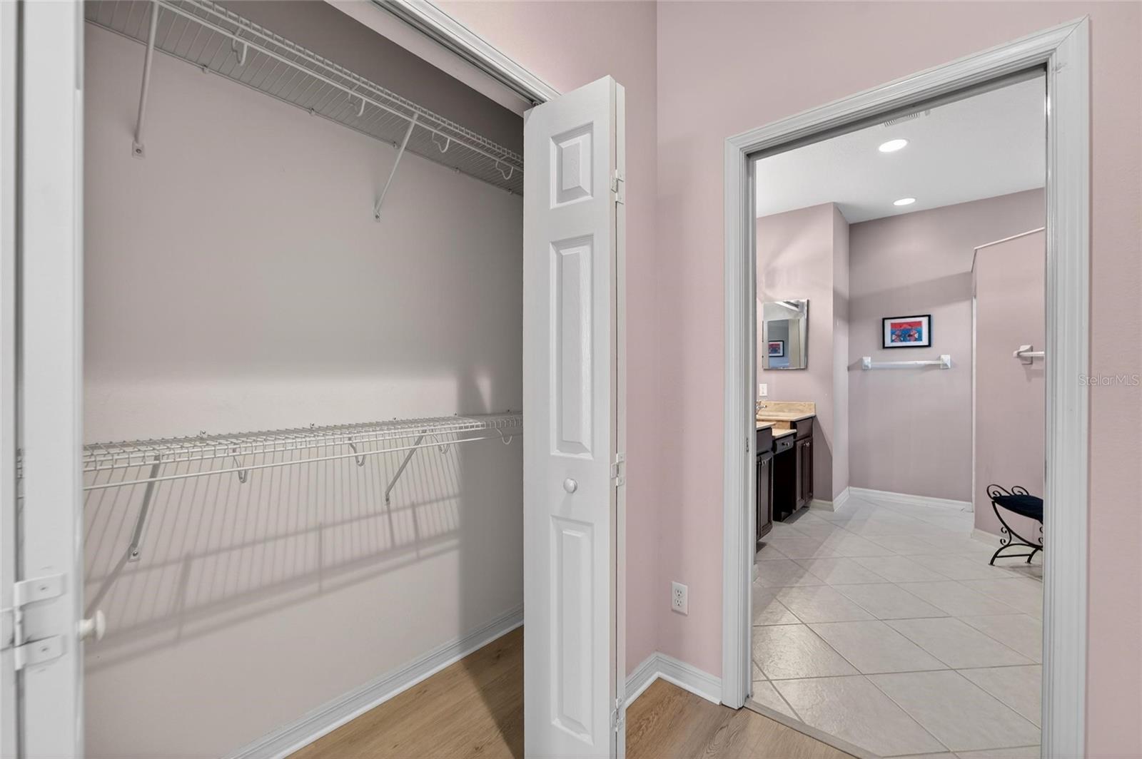 Primary bedroom closet