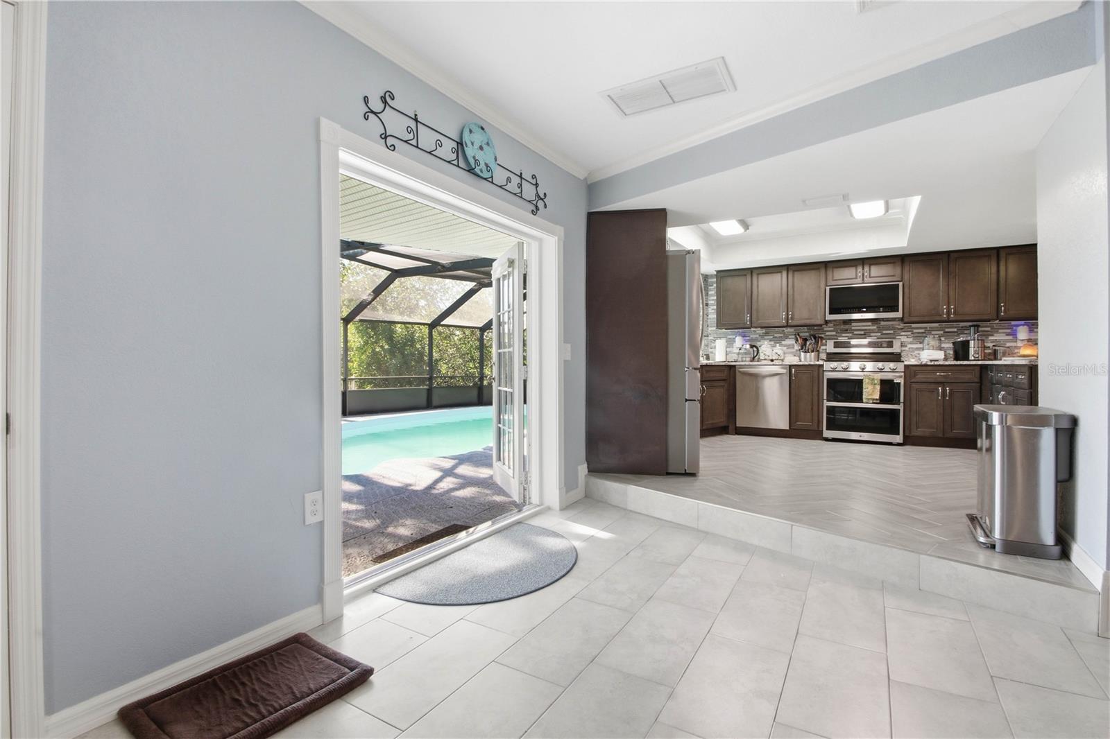 One final view of the pool area from the living room, through the  French doors. This is such a fantastic home for entertaining family and friends!!!