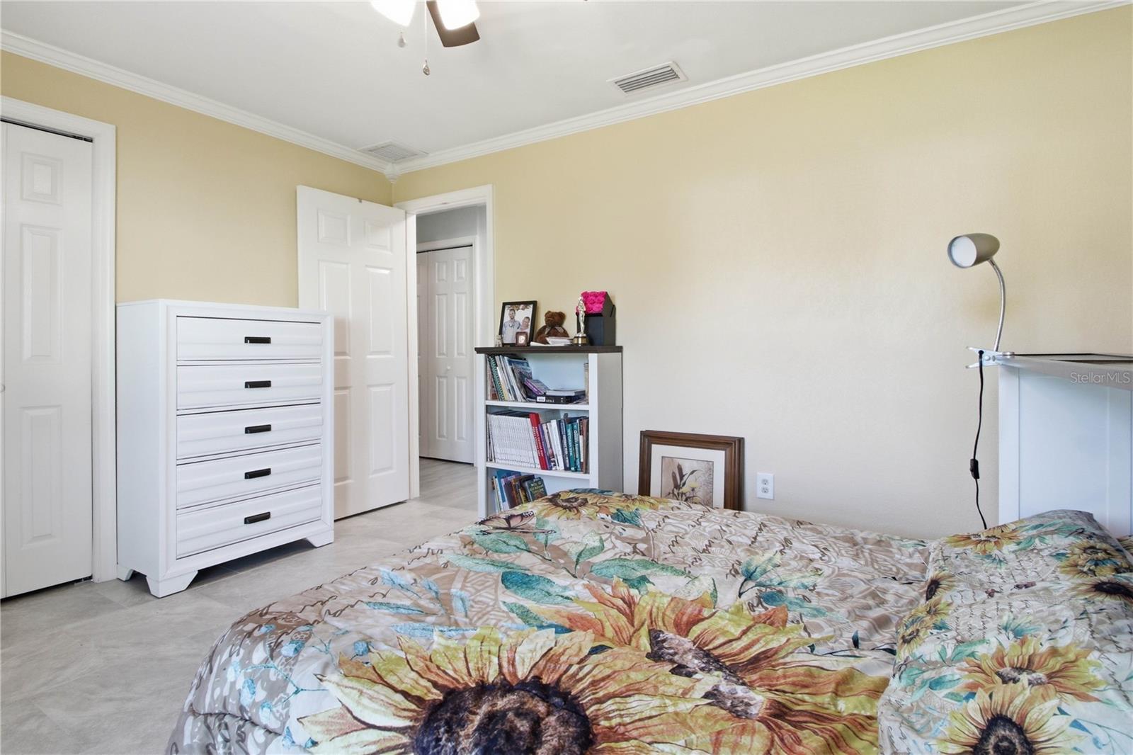 Ample closet space to the left.