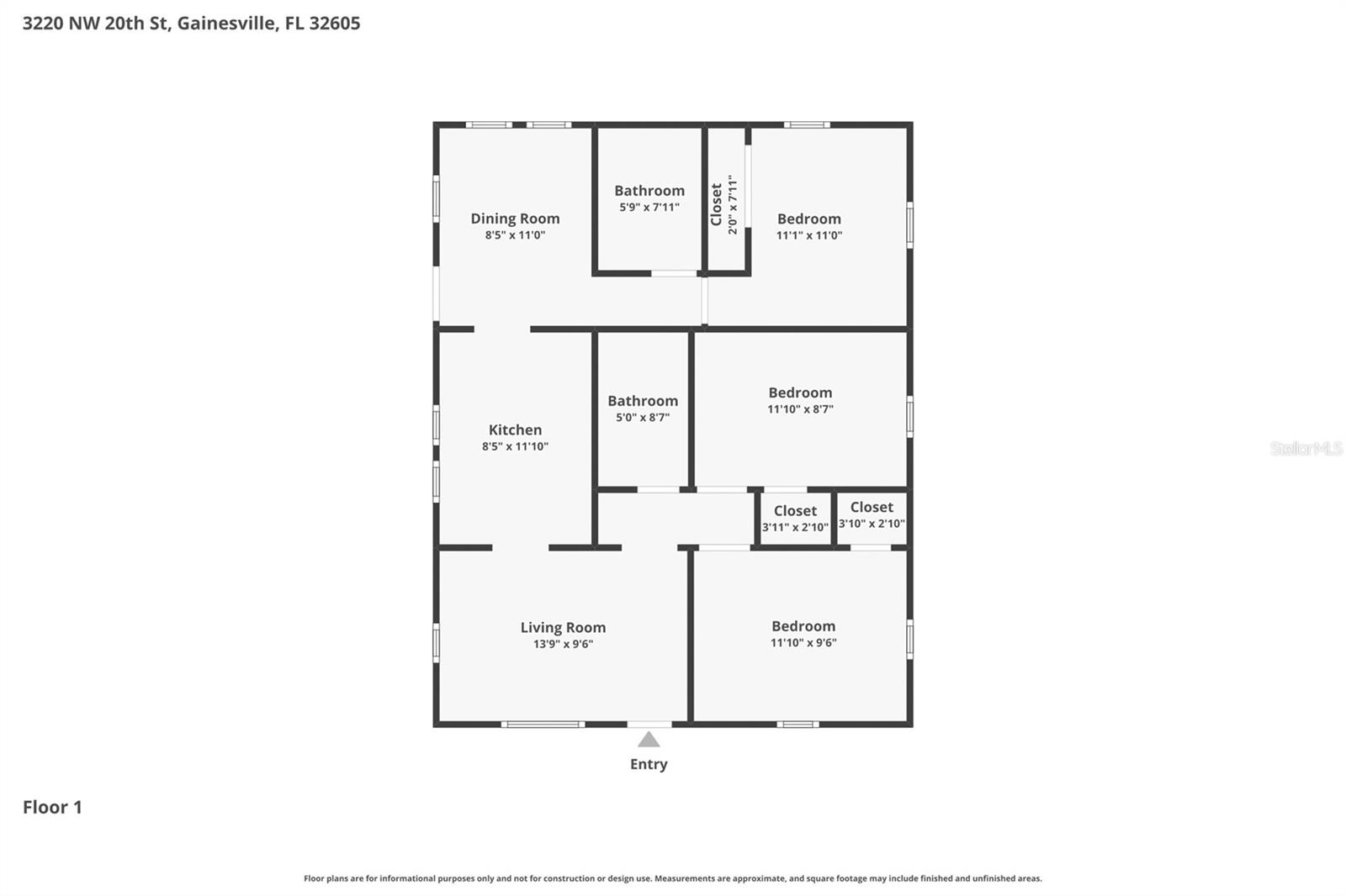 3220 NW 20TH ST, GAINESVILLE, FL, 32605