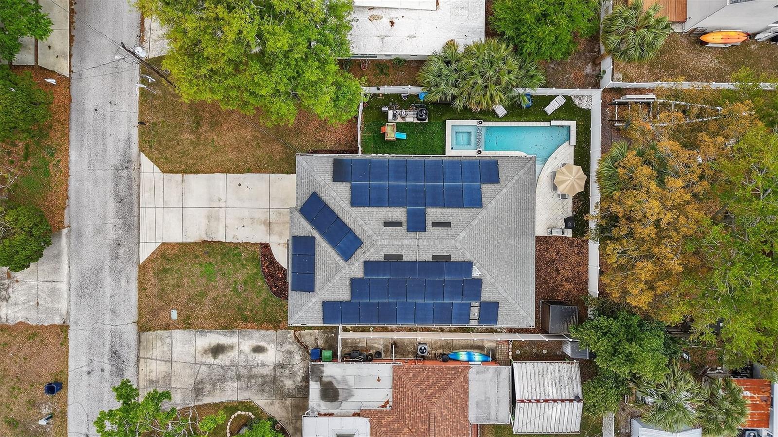 Paid Solar System included in the sale of the home.