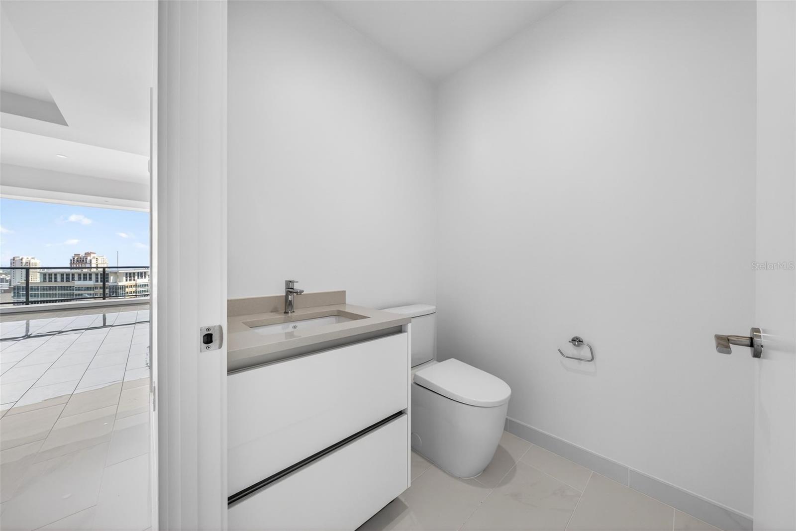 Powder Room off Foyer