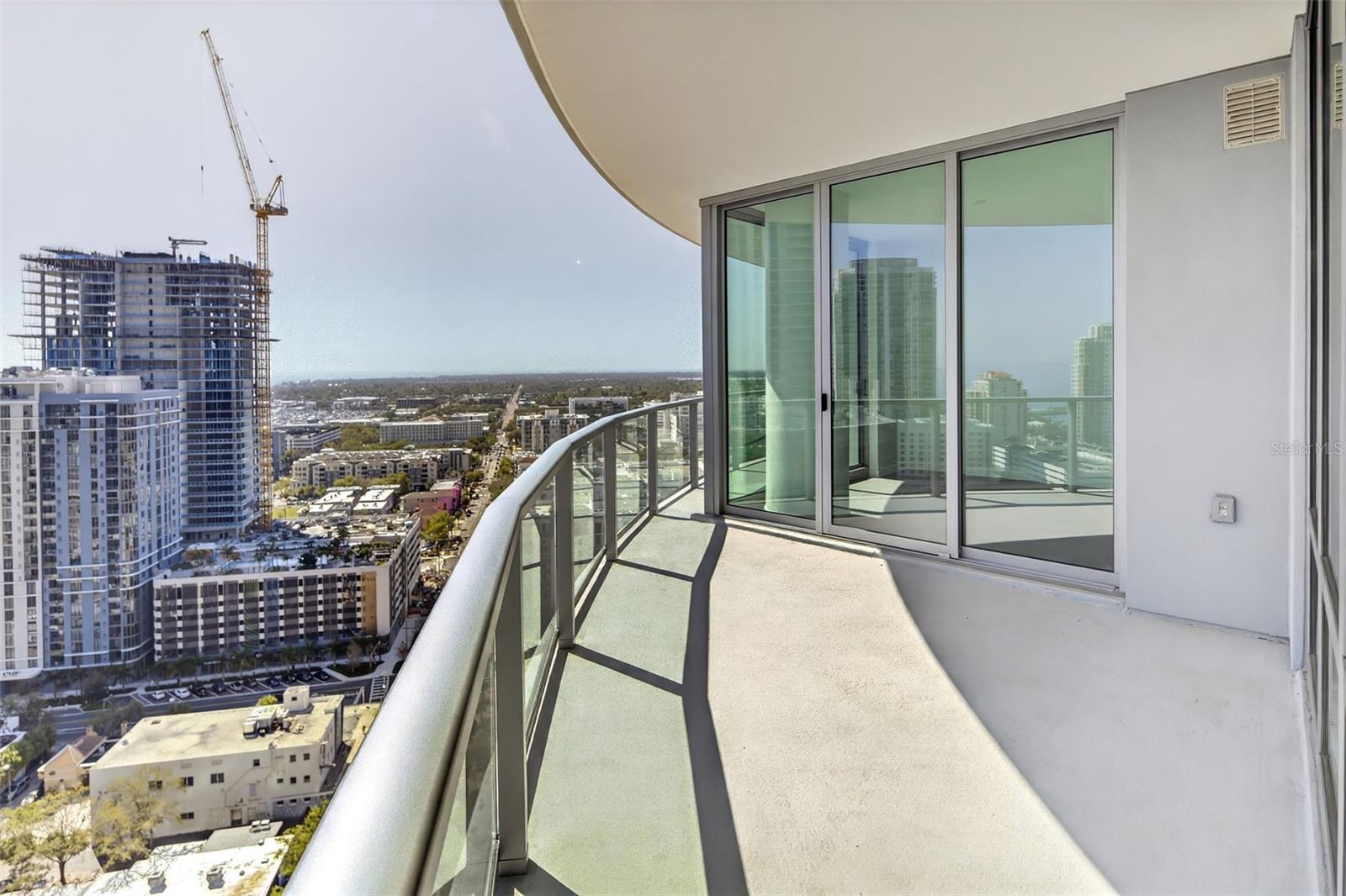 View of terrace off primary bedroom different angle