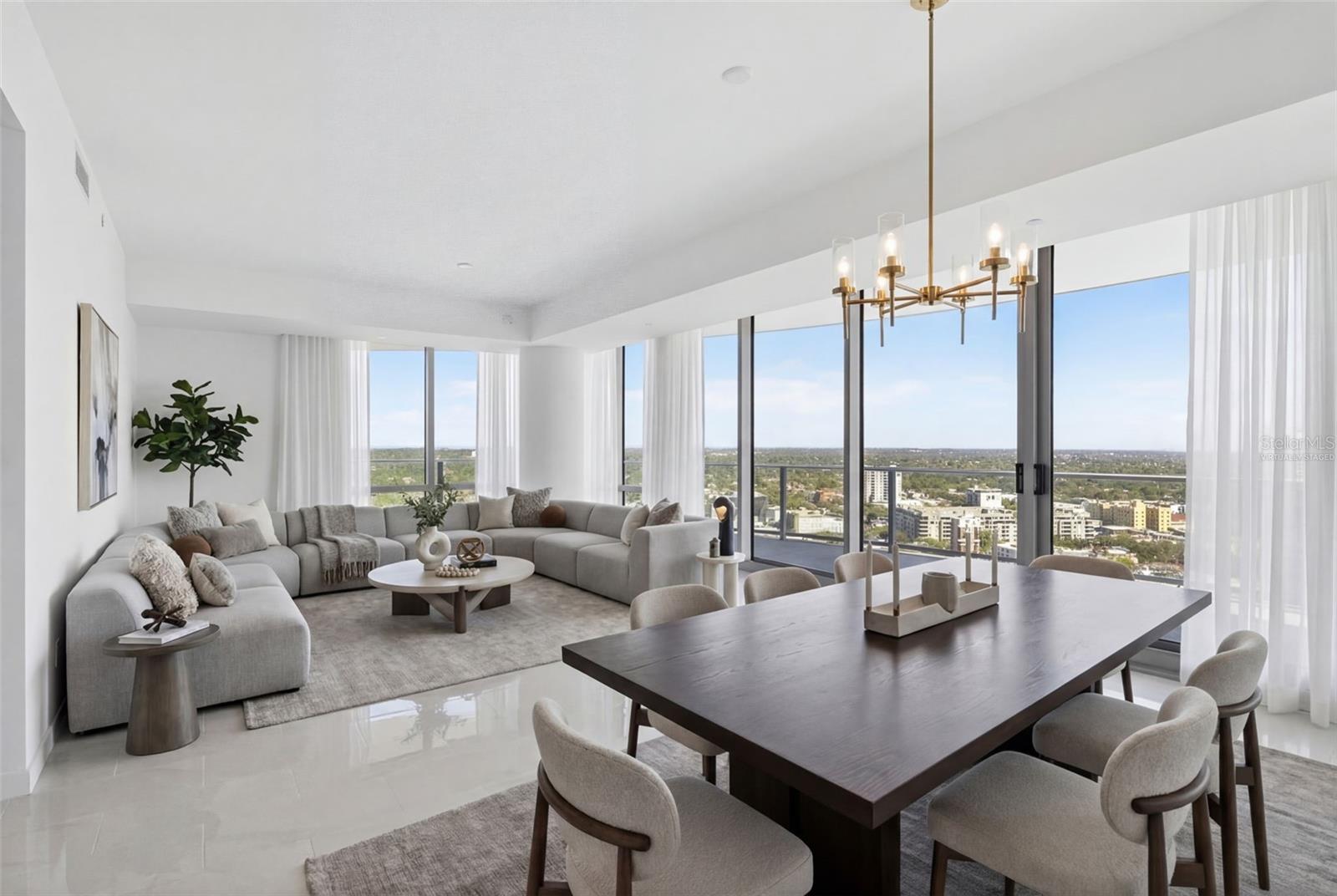 Virtually Staged Living Room