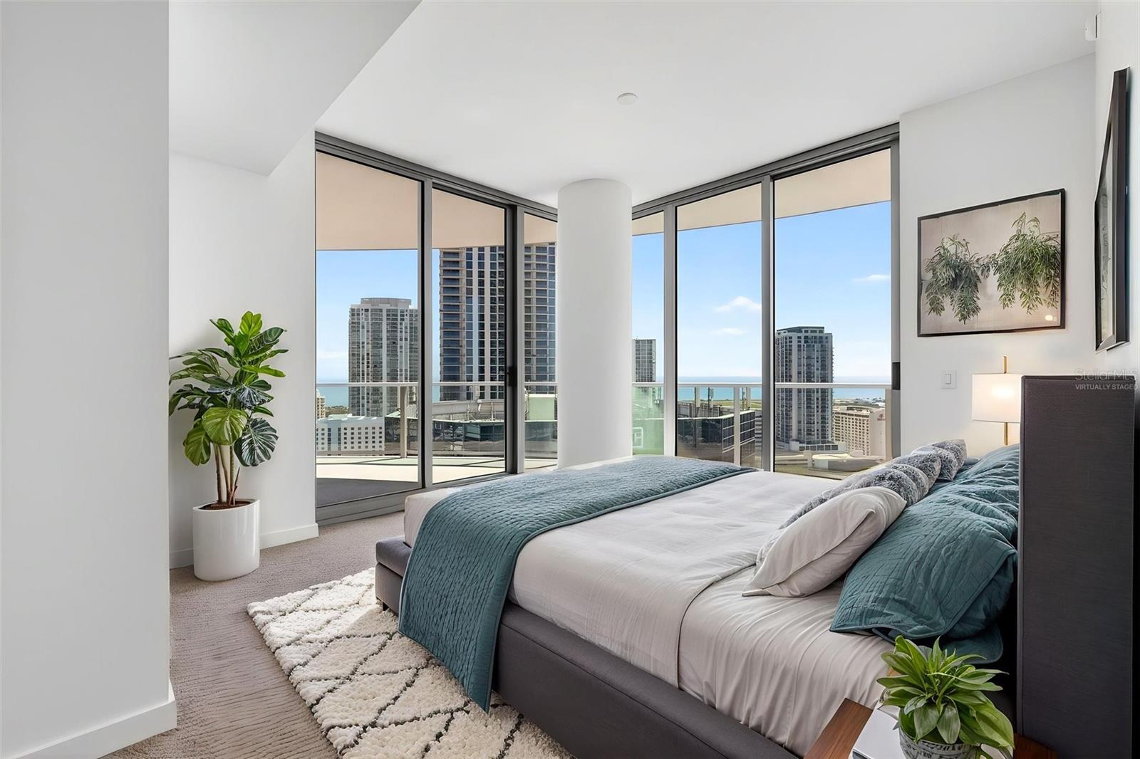 Virtually Staged Primary Bedroom