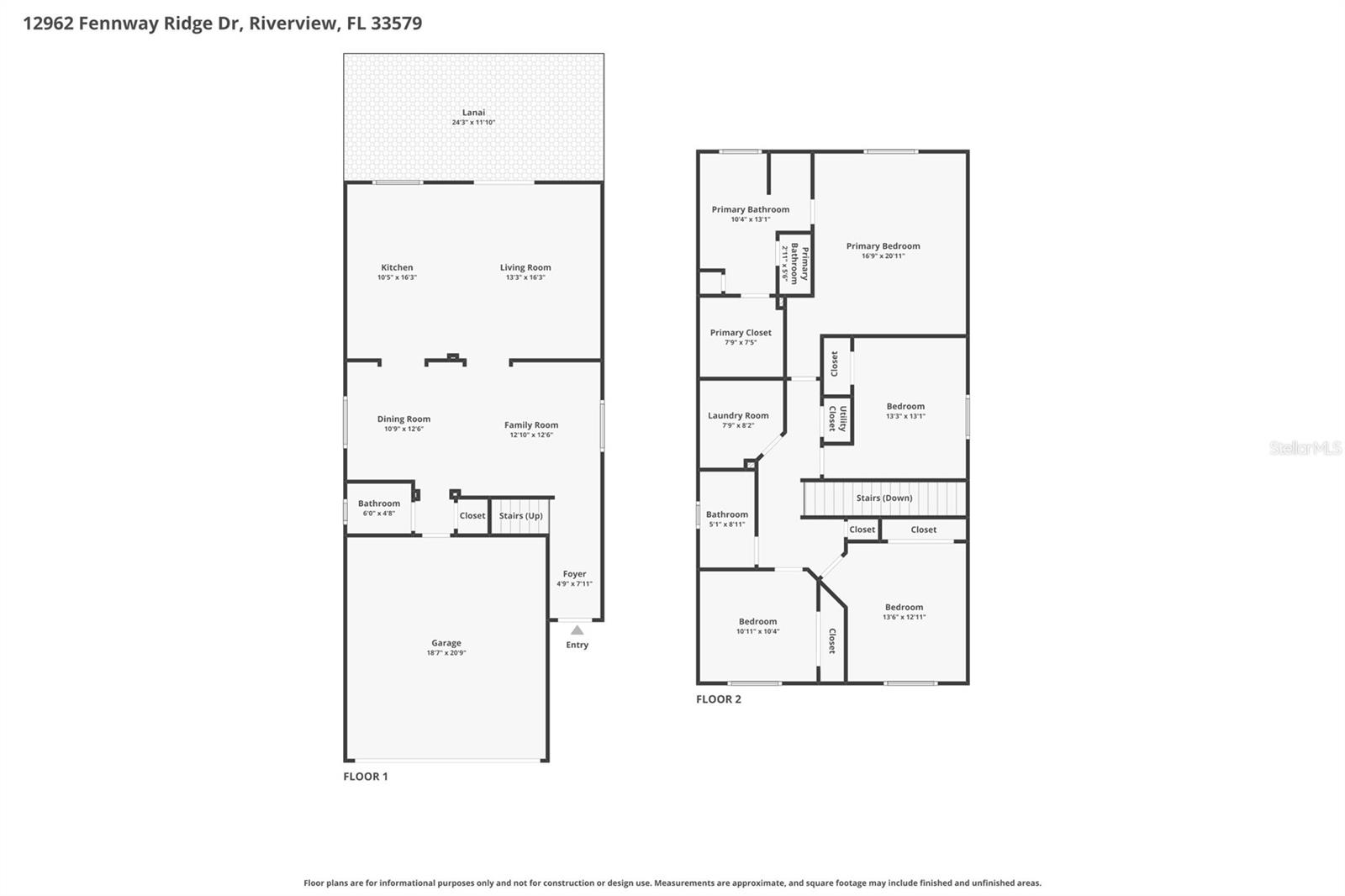 12962 FENNWAY RIDGE DR, RIVERVIEW, FL, 33569