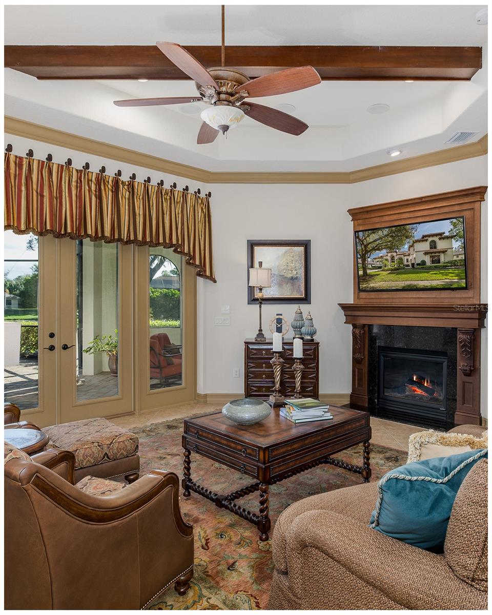 Gas Fireplace in Family Room