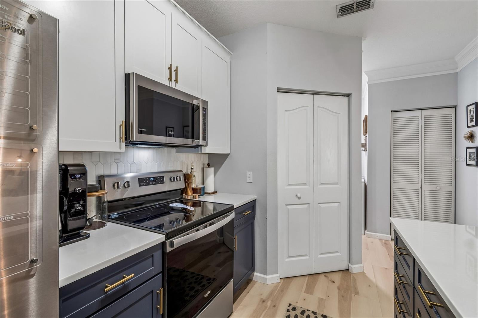 Kitchen view of pantry