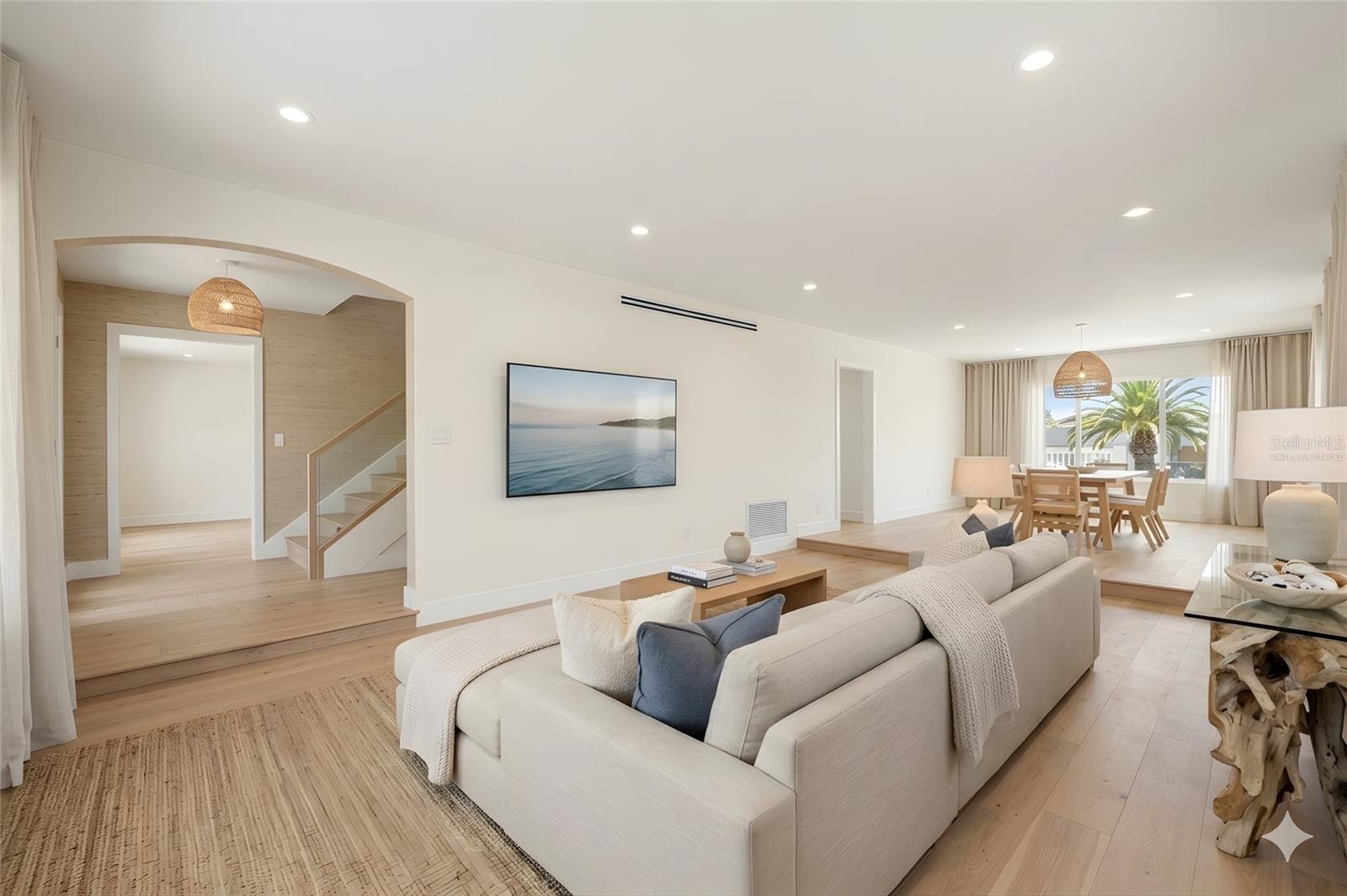 This photo has been virtually staged and updated inside