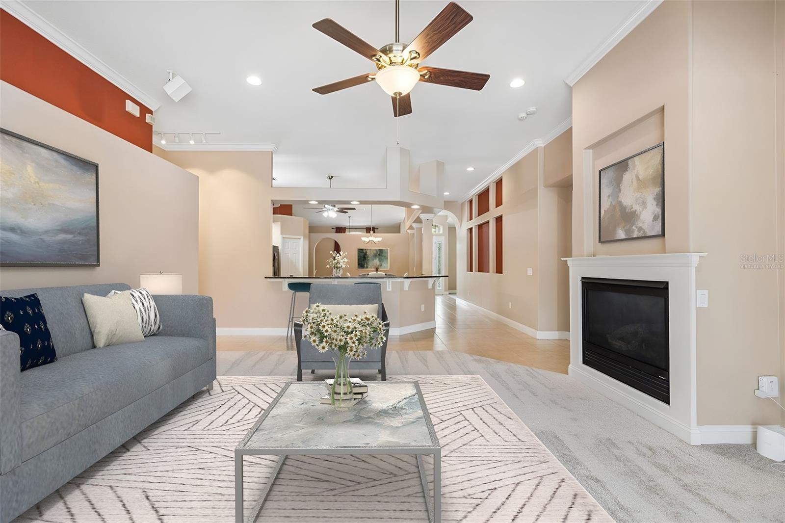 *Virtually Staged Family Room*