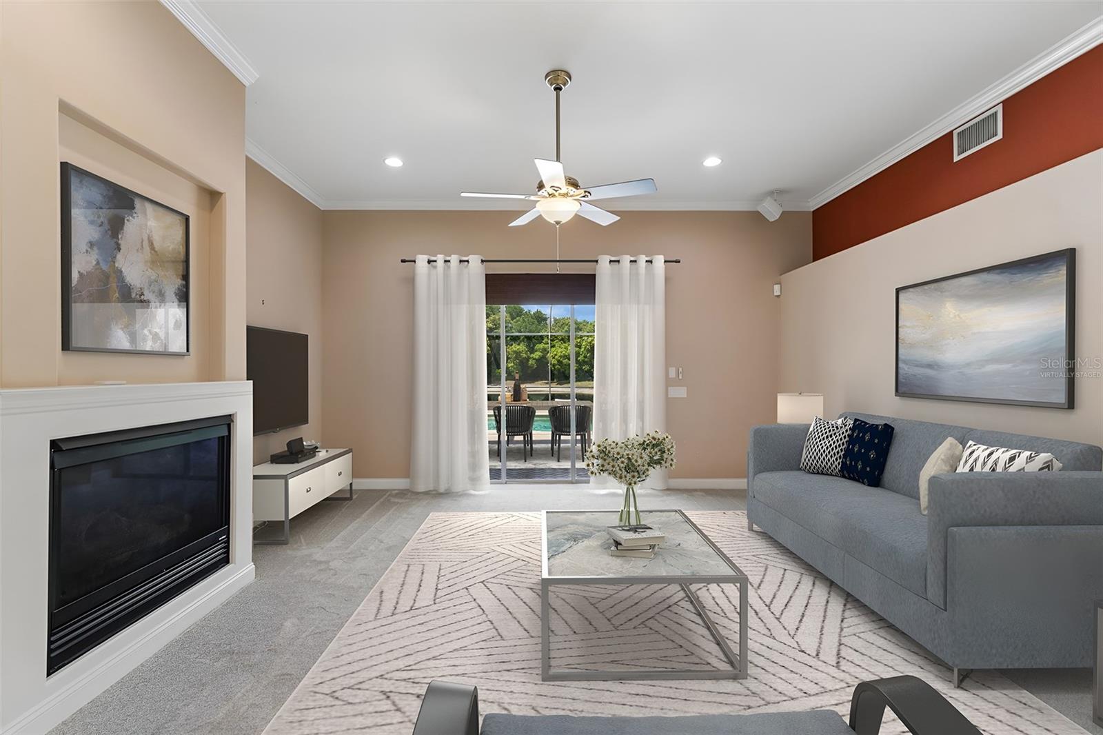 *Virtually Staged Family Room*