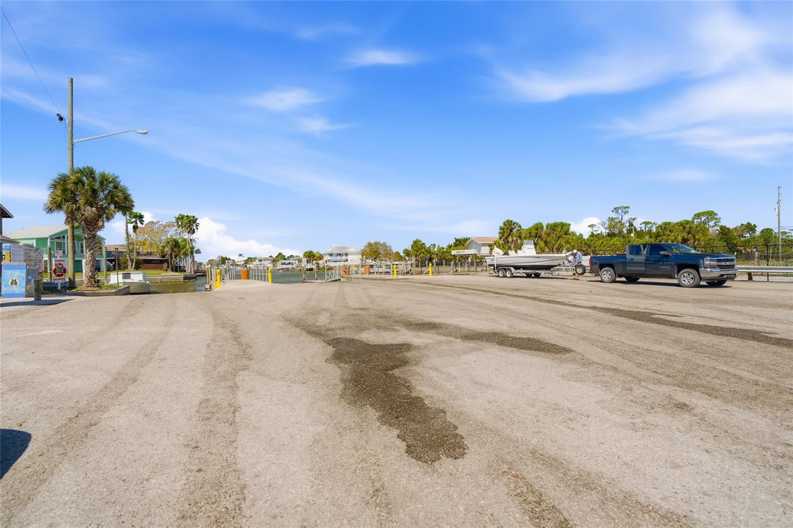 public boat ramp around the corner easy to launch any type of boat