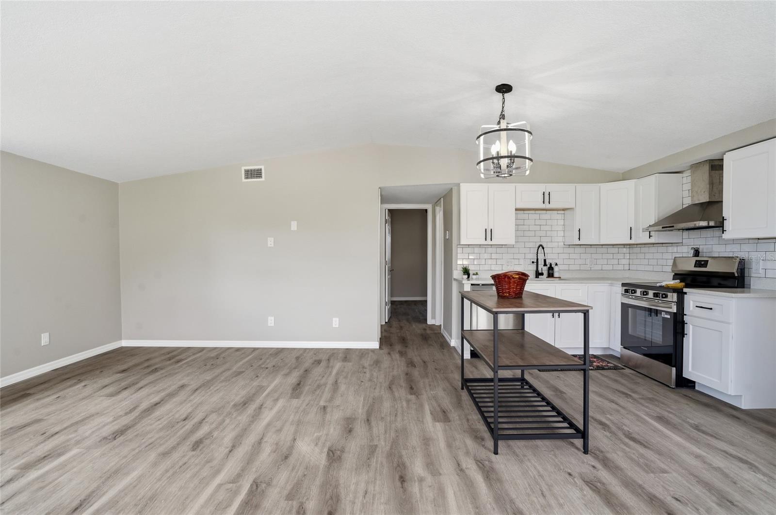 beautiful LVP flooring and decorator SW paint