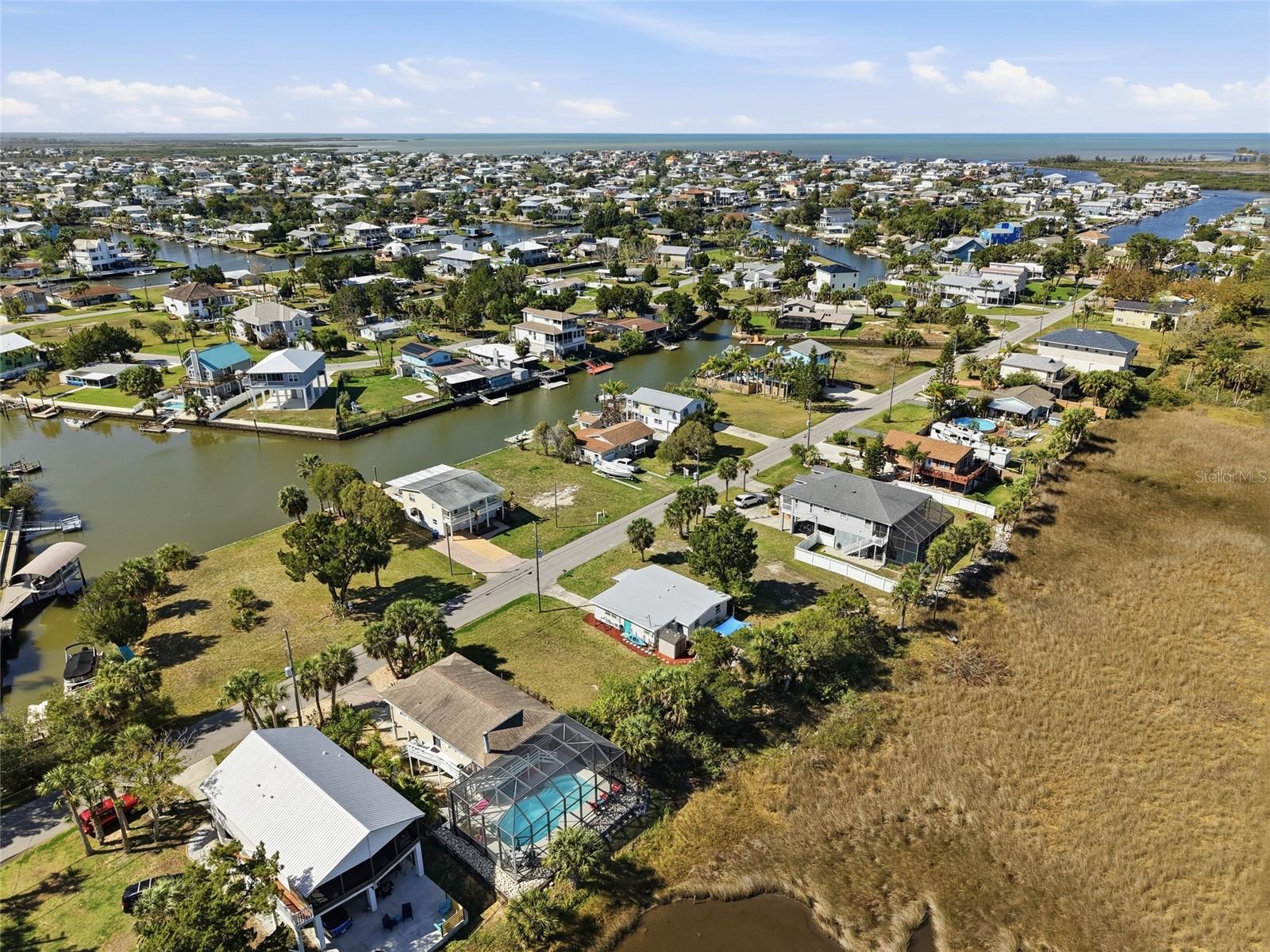 gulf views from the front wetlands views from the back
