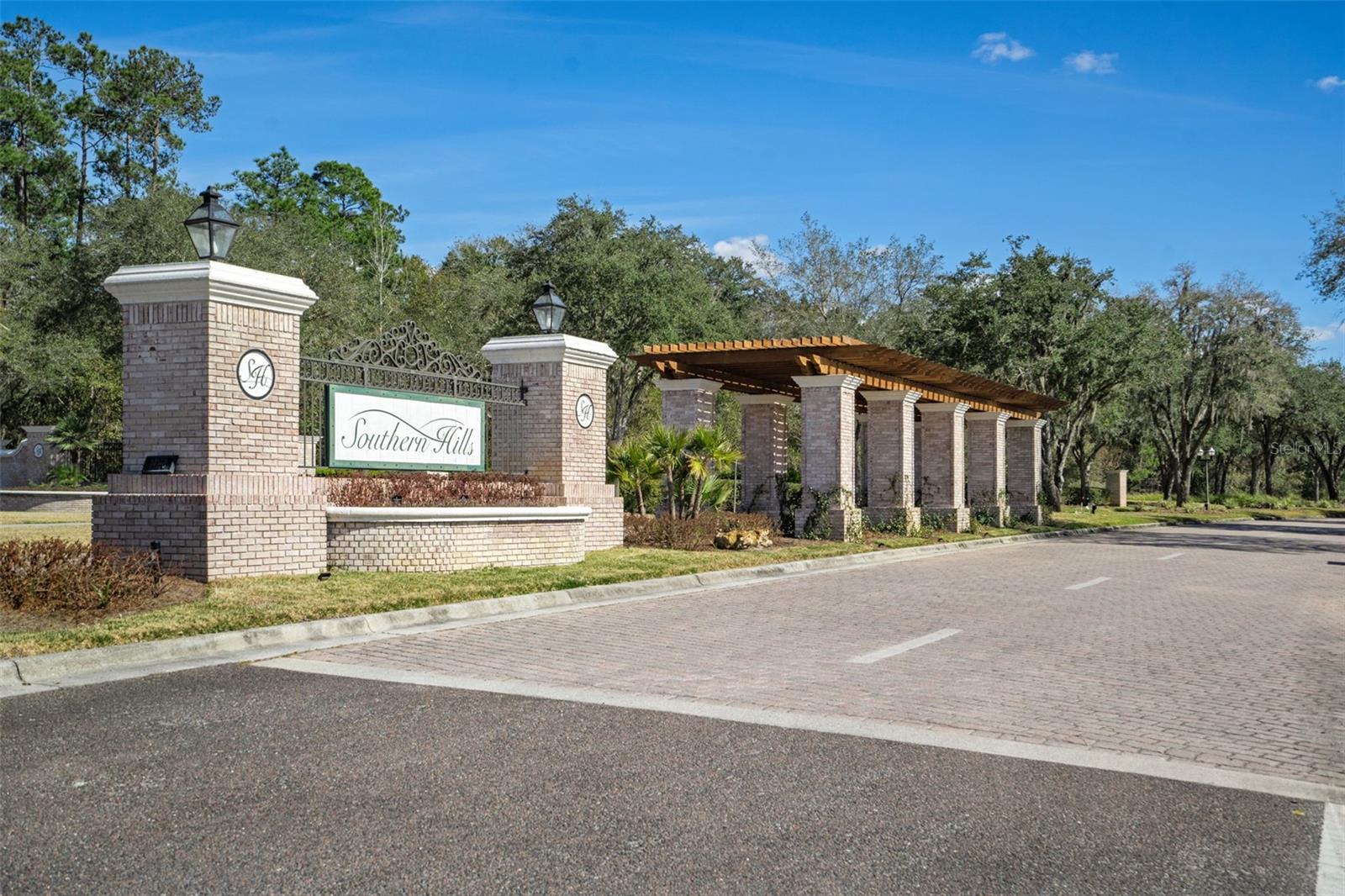 Beautiful Southern Hills Entrance
