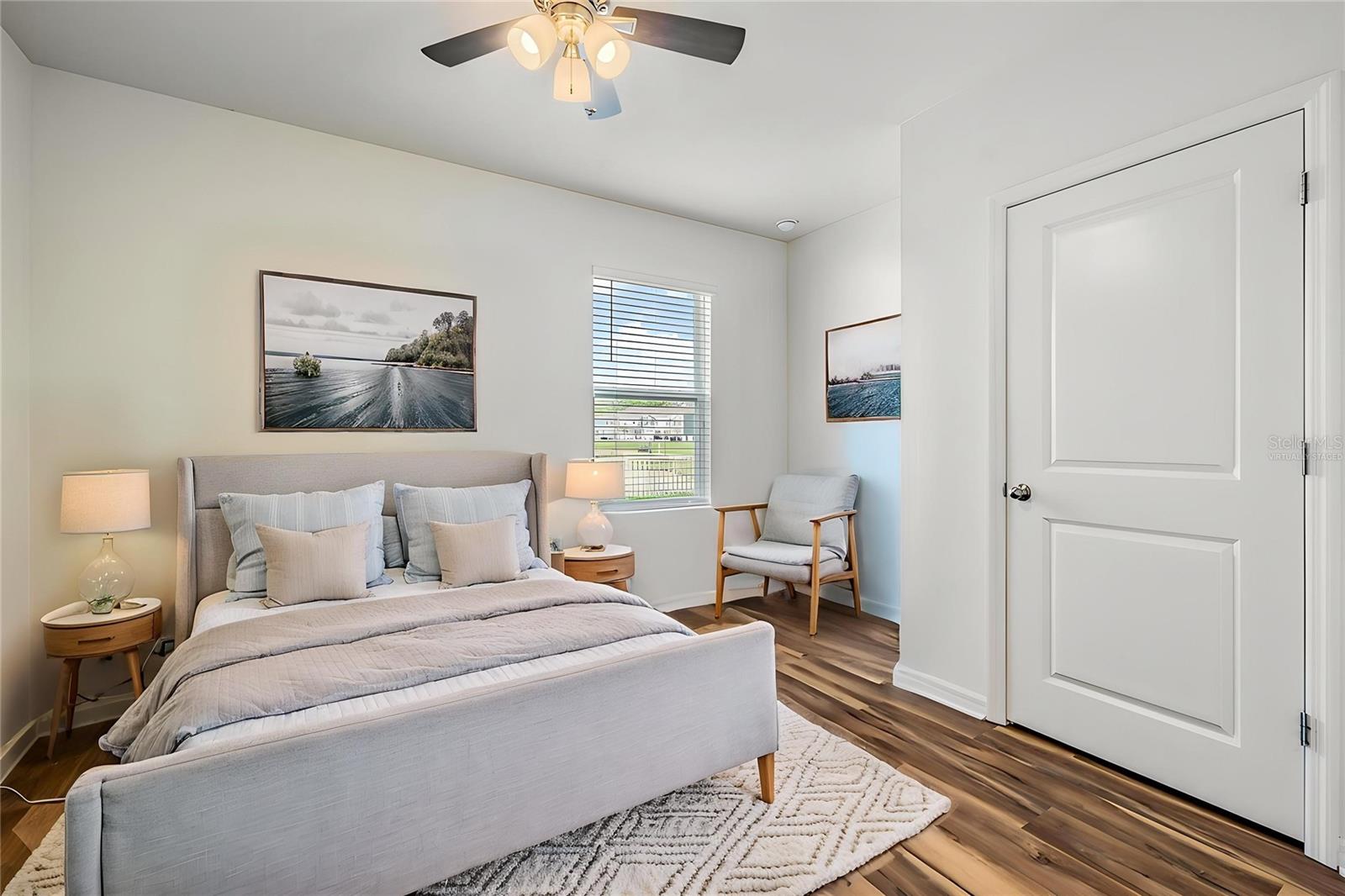 Virtually Staged Downstairs room currently used as an office