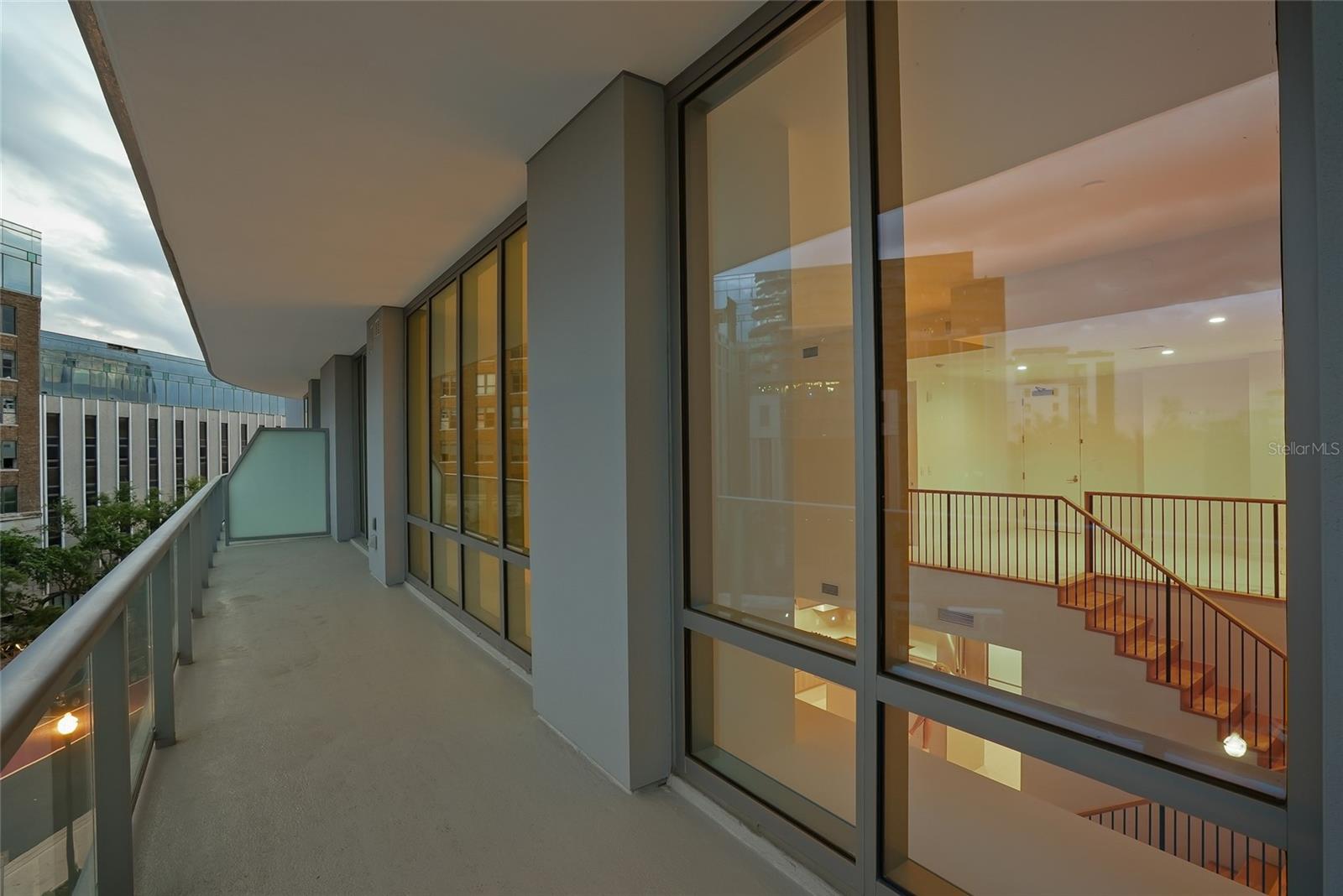 The home lights up beautifully at night