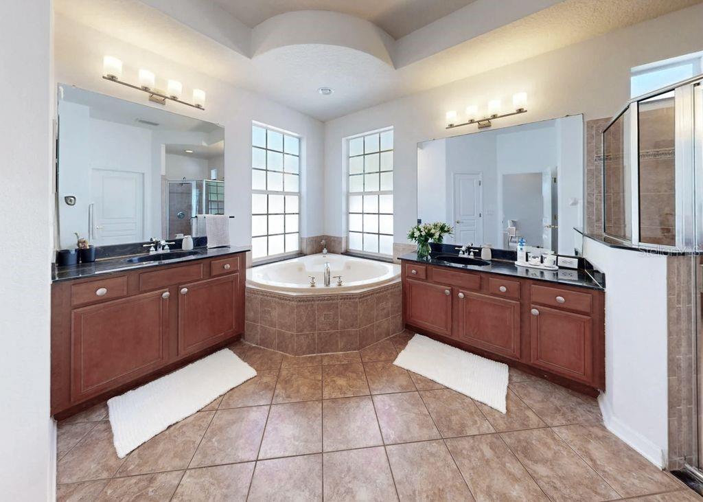 Primary bath with Separate shower and water closet